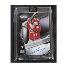Topps 2026 Chrome Black Sal Stewart RC Auto Refractor CBA-SS 165/199 Reds