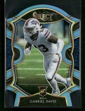 2020 Panini Select #82 Gabriel Davis Light Blue Prizm Die Cut Bills Rookie