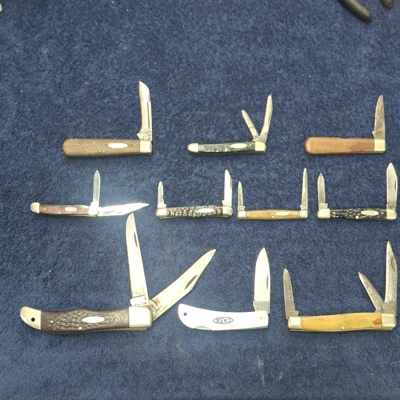 Vintage Case XX Lot of 10 Folding Pocket Knives Some Tested & XX Under, Lot 5