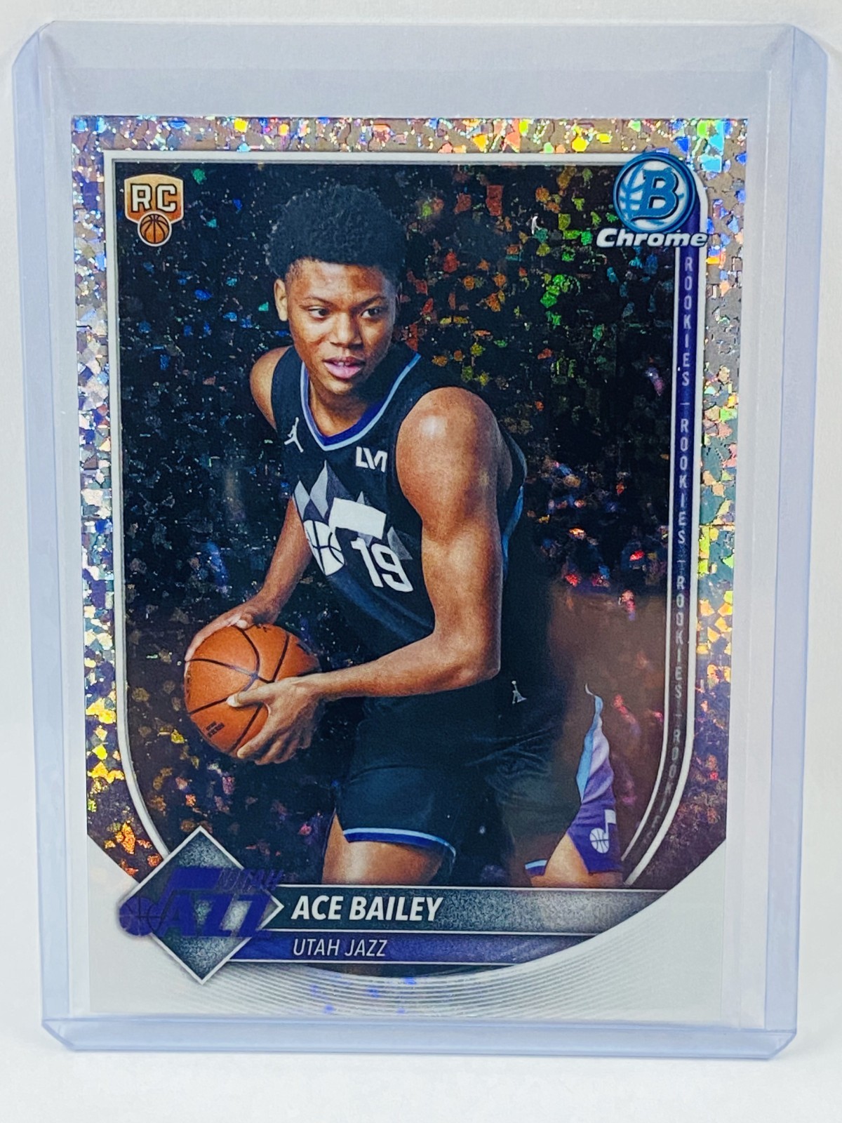 2025-26 Bowman Chrome Ace Bailey RC Mini-Diamond BCV-5