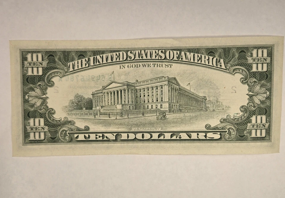 1981-A $10 Federal Reserve Note - Crisp Condition - Image 2 of 3