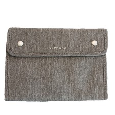 Gray Sephora Brush Bag With Magnetic Close