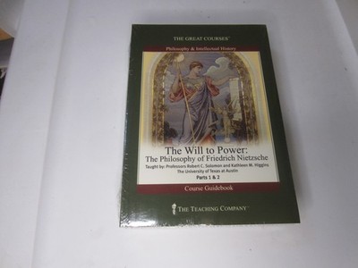 Great Courses The Will to Power Nietzsche Parts 1 & 2 DVD/Guide BOOK SEALED