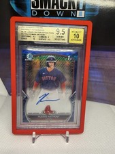 2023 Bowman Chrome Blue Lunar Crater Roman Anthony Auto /150 BGS 9.5/10