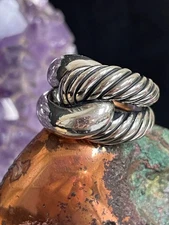 David Yurman Sterling Silver 925 Cable Infinity Knot Ring Size 5.75