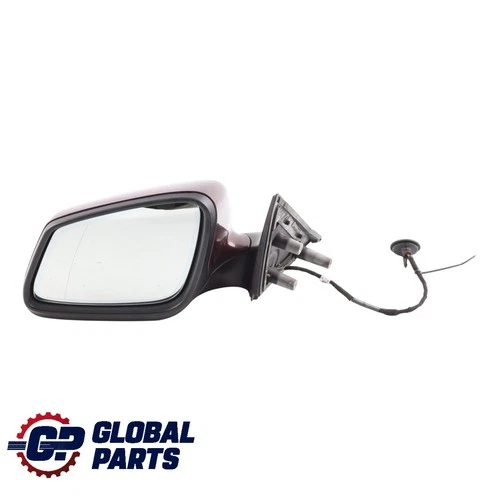 BMW E60 E61 LCI Door Wing Mirror Heated Auto Dip Left N/S Barbera Rot - A39