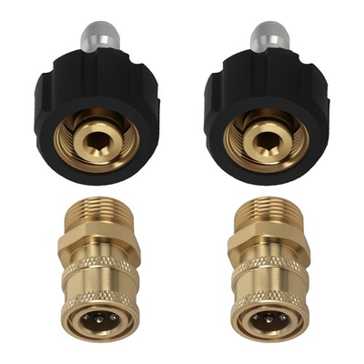 #ad #ad Brass M22 to 1 4#x27;#x27; Quick Connect Adapter for Pressure Washer Wand 5000PSI $20.12