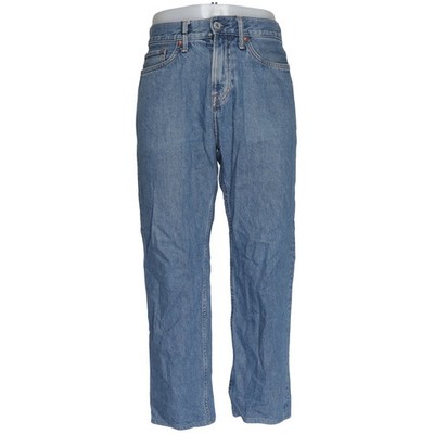 H&M, Jeans, Größe: 31/32, Blau, Baumwolle/Polyester, Einfarbig, Denim #HEv