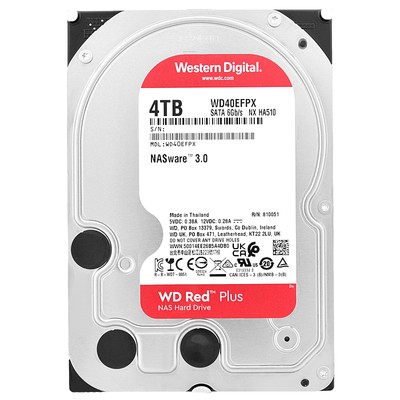 Western Digital WD Red Plus 4TB WD40EFPX 5400 RPM 256MB Sata III 3,5'' Zoll