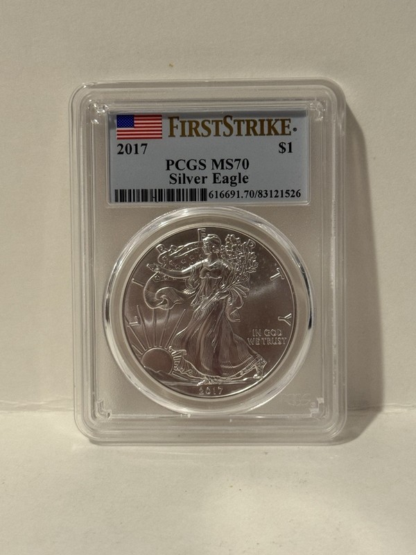 2017 American Silver Eagle PCGS First Strike MS70