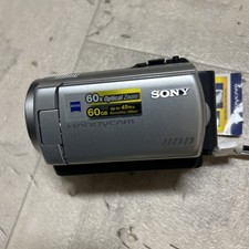 Sony DCR-SR47 Silver 60X Optical Zoom 60GB HDD Handycam Camcorder, T & Working✅
