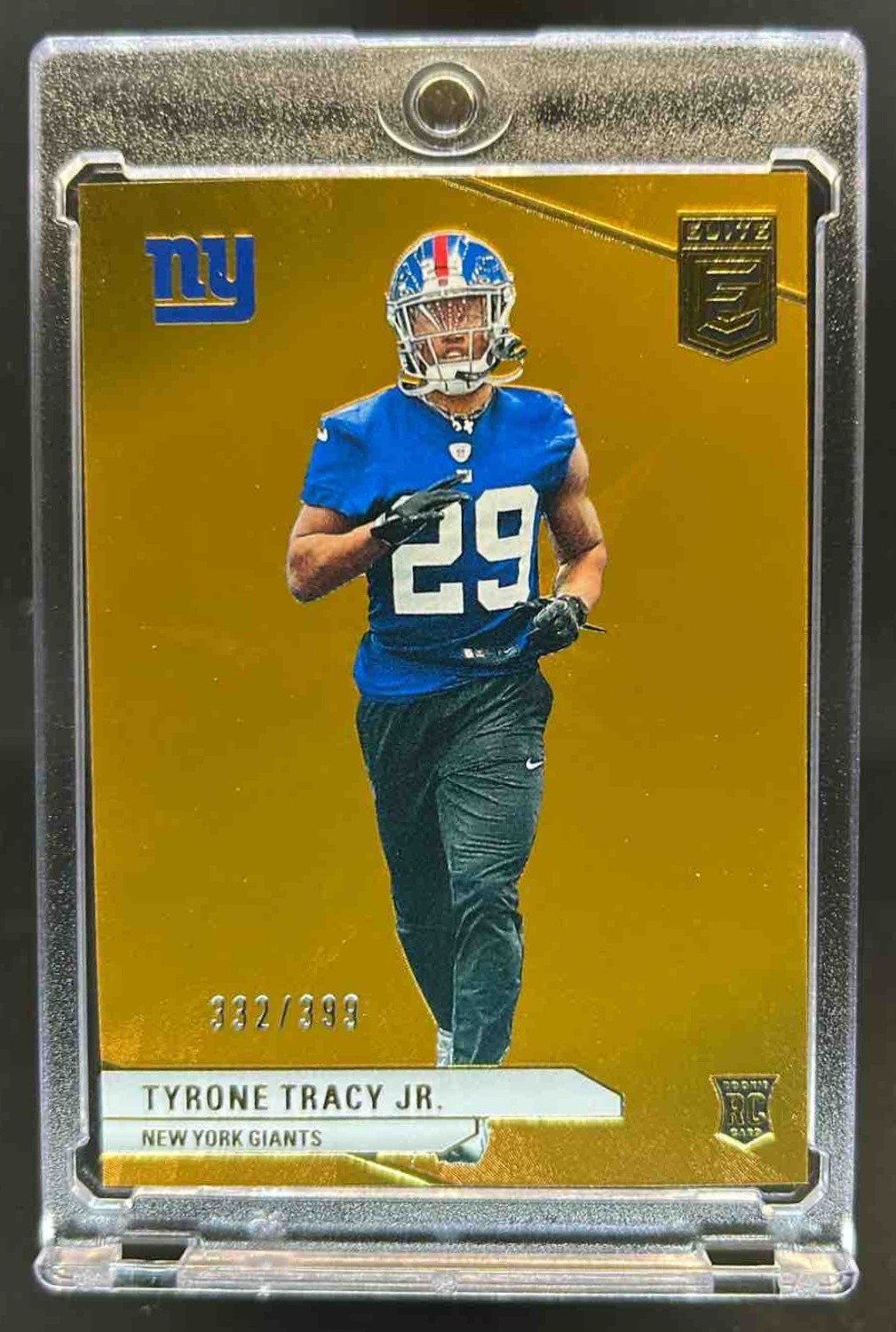 2024 Donruss Elite Tyrone Tracy Jr. RC Orange Rookie #332/399 Giants
