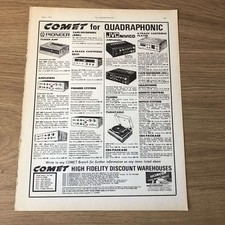 GRAM171 MAGAZIN WERBUNG 11X8 PIONEER & JVC NIVICO AT COMET
