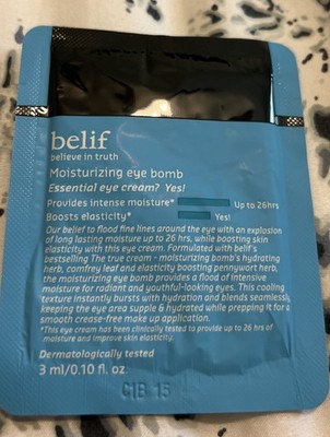 Lot of 20 BELIF Moisturizing Eye Bomb Essential Eye Cream Samples ~ 3 mL Each