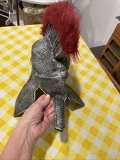 GREEK SPARTAN MENS RUBBER COSTUME HELMET War Troy Trojan Halloween ADULT