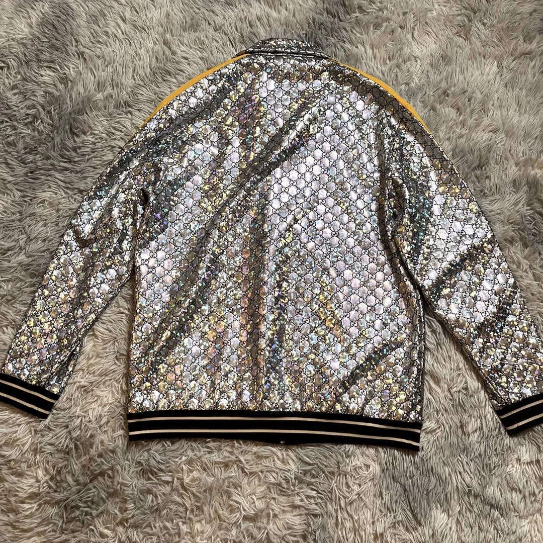 Giacca Gucci Sparkling Laminato Argento M Ottima Usata Rara 280000