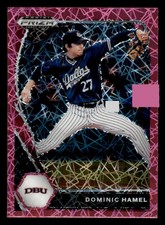 2021 Panini Prizm Draft Picks Prizms Pink Velocity #81 Dominic Hamel