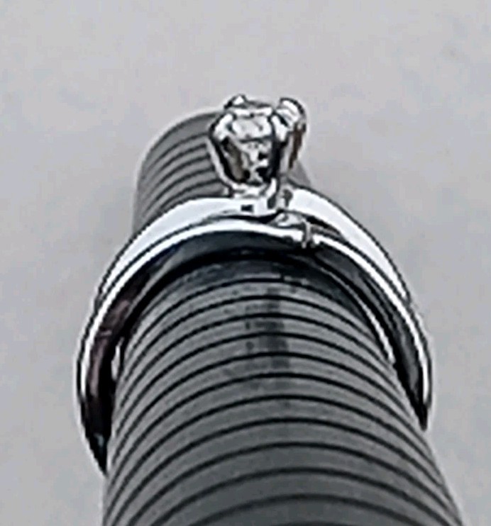 Wedding Ring Set Solitaire With Ring Jacket Unmar… - image 8