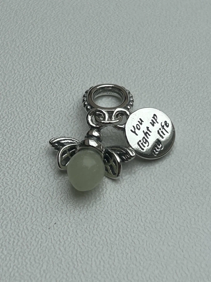 Pandora Charm Anhänger 925 Silber Glühwürmchen Leuchtet Im Dunkeln - Bild 3 von 3