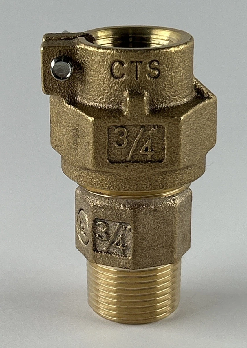 3/4” Pack Joint CTS x MNPT Coupling T-4300NL Water Pipe Fitting photo 1