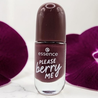 Essence Gel Nail Colour Nagellack 20 PLEASE BERRY ME Vegan Nails Beerenfarbig