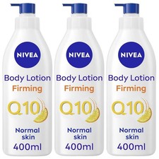 NIVEA Q10 Firming Body Lotion With Vitamin C For Normal Skin 400ml (Pack of 3)