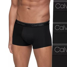 Calvin Klein Microfiber Stretch Classic Fit Low Rise Trunk 3 Pack Size M