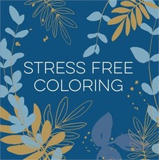 Stress Free Coloring Blue  Keepsake Coloring Books  Paperback or Softback 