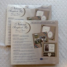 Creative Memories Lot Of 2- 7x7 Natural Refill Pages Old Style Scrapbook NEW