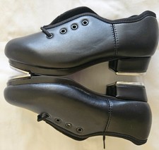 Bokimd Black Tap Shoes   Size 12C   NEW with Heel  Toe Taps   Youth Dance Perfo