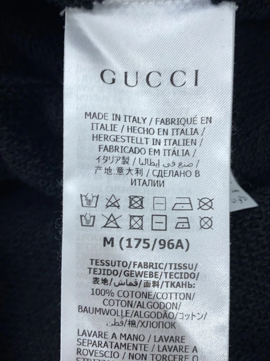 Gucci felpa con cappuccio M cotone nero 475374 usata