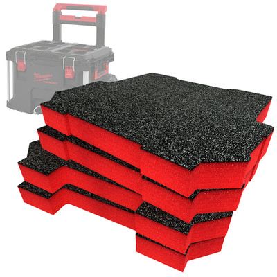 Shadow Foam Milwaukee Packout Trolley Schaumstoffeinlagen | Schneiden und Abziehen 30 mm bis 50 mm