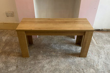 Habitat oak veneer dining table bench