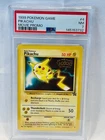 1999 Pokemon Game PIKACHU # 4 MOVIE BLACK STAR PROMO PSA 7
