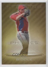 2013 Bowman Sterling Prospects Gold Refractor 11/50 Jesse Biddle #BSP-24 0b2