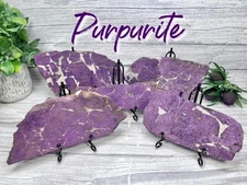 Purpurite Slab, Purpurite Raw Stone, Purpurite Freeform Slab, Purple Flashy
