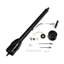 Universal 32 Tilt Manual Steering Column Black W 9 Holes Adapter No Key For Gm Universal 32 Tilt Manual Steering Column Black W 9 Holes Adapter No Key For Gm