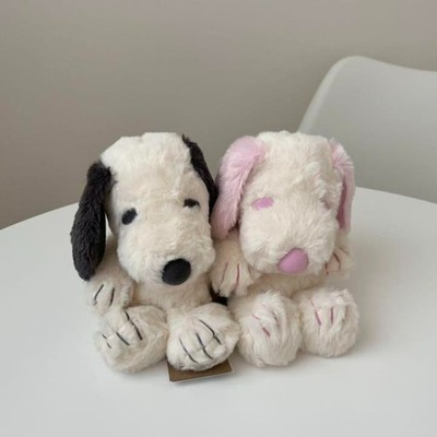 Peanuts Snoopy Plush Toy Pink & Gray Pair Yurukuta Snoopy Museum Tokyo Limited