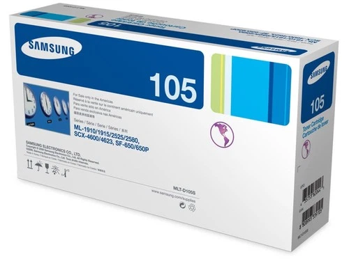 Genuine Samsung MLT-D105S - Premium Laser Toner Cartridge - 1 x black