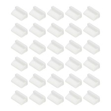 0.5 Inch USB Type A Dust Plug, 30 Pcs Anti Dust Plug Cover Female End, White