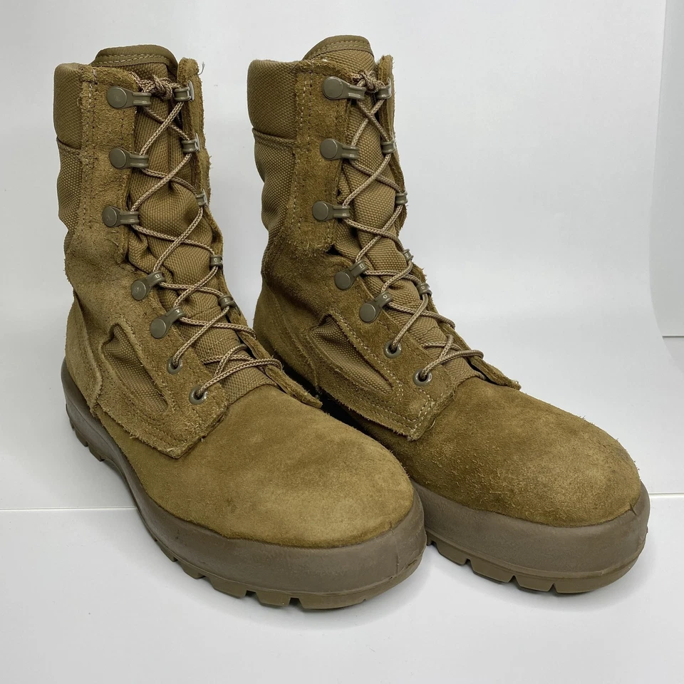 Belleville Boots Womens Size 7.5 Wide Military Combat Suede Vibram Sole AF - Image 3 of 4