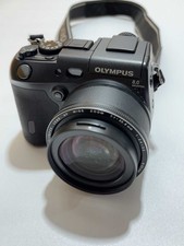 Olympus Camedia C-8080 8MP Digital Camera Tested Working Charger - English