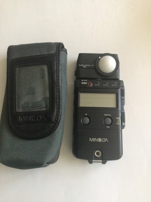 Minolta Flashmeter IV Belichtungsmesser Blitzlichtmesser Fotostudio Tasche IV