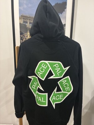 Palace Hoodie Black SMALL- RARE SS16 RECYCLE Hoodie Size S