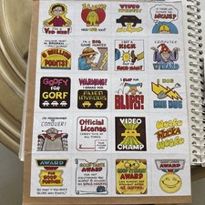 20 Vintage 80s Scholastic Arcade 1.5" Each Sticker
