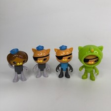 4 Octonauts Figure Lot Kwazii Peso Captain Barnacles Green Diver Fisher Price