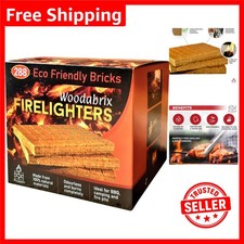 288 Natural Eco Firelighters - Instant Lighting, Safe for Cooking & Outdoor Fun 0.10 per lighter