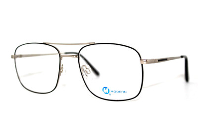 NEW MODERN OPTICAL DEPARTURE BLACK SILVER AUTHENTIC EYEGLASSES FRAME 53-18-145MM