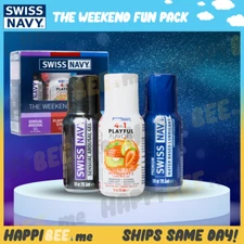 SWISS NAVY Weekend Fun Pack🍯Silicone Arousal Gel + Water + Flavored Lube 3 Kit