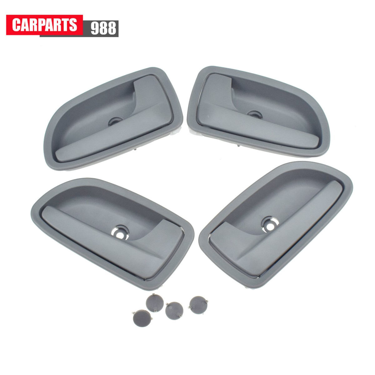 4Pcs Front Rear Left Right Interior Door Handle Gray For Kia Rio